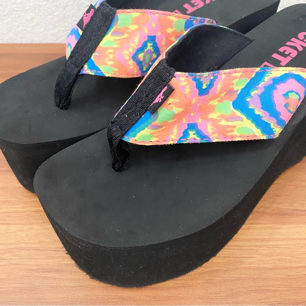 Rocketdog Rainbow Multicolored Platform Wedge Fli… - image 3